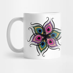 Feather Flower pattern Mug